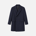 Midnight Double-Breasted Overcoat