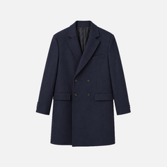 Midnight Double-Breasted Overcoat