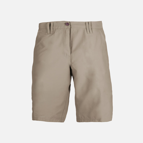 Stone Cotton Bermuda Shorts