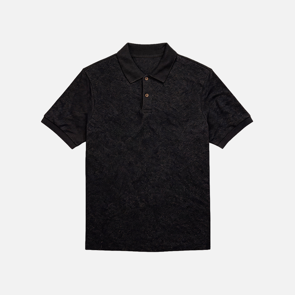 Midnight Jacquard Polo Shirt