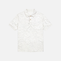 Ivory Jacquard Polo Shirt