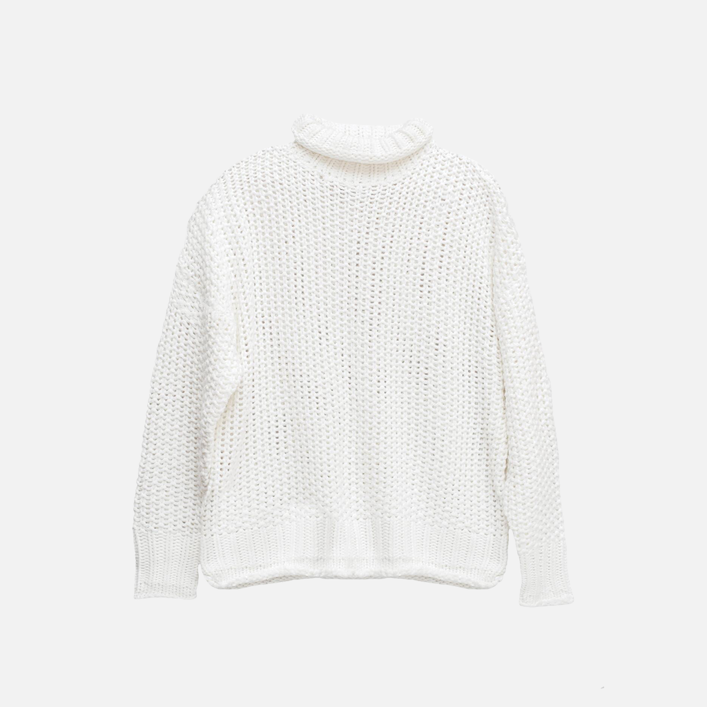 Chunky Rollneck Sweater – Ivory