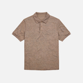 Taupe Textured Polo Shirt