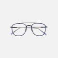 Silver Round Aviator Optical Frame