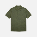 Olive Piqué Polo Shirt
