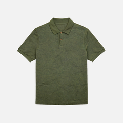 Olive Piqué Polo Shirt