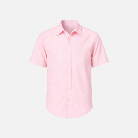 Blush Oxford Short Sleeve Shirt