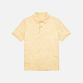 Butter Yellow Textured Polo Shirt