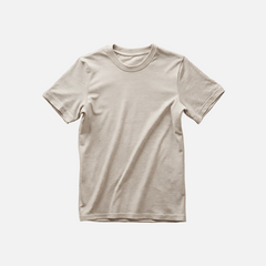 Natural Cream Casual Tee
