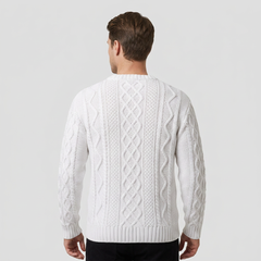Heritage Cable Sweater – Snow White