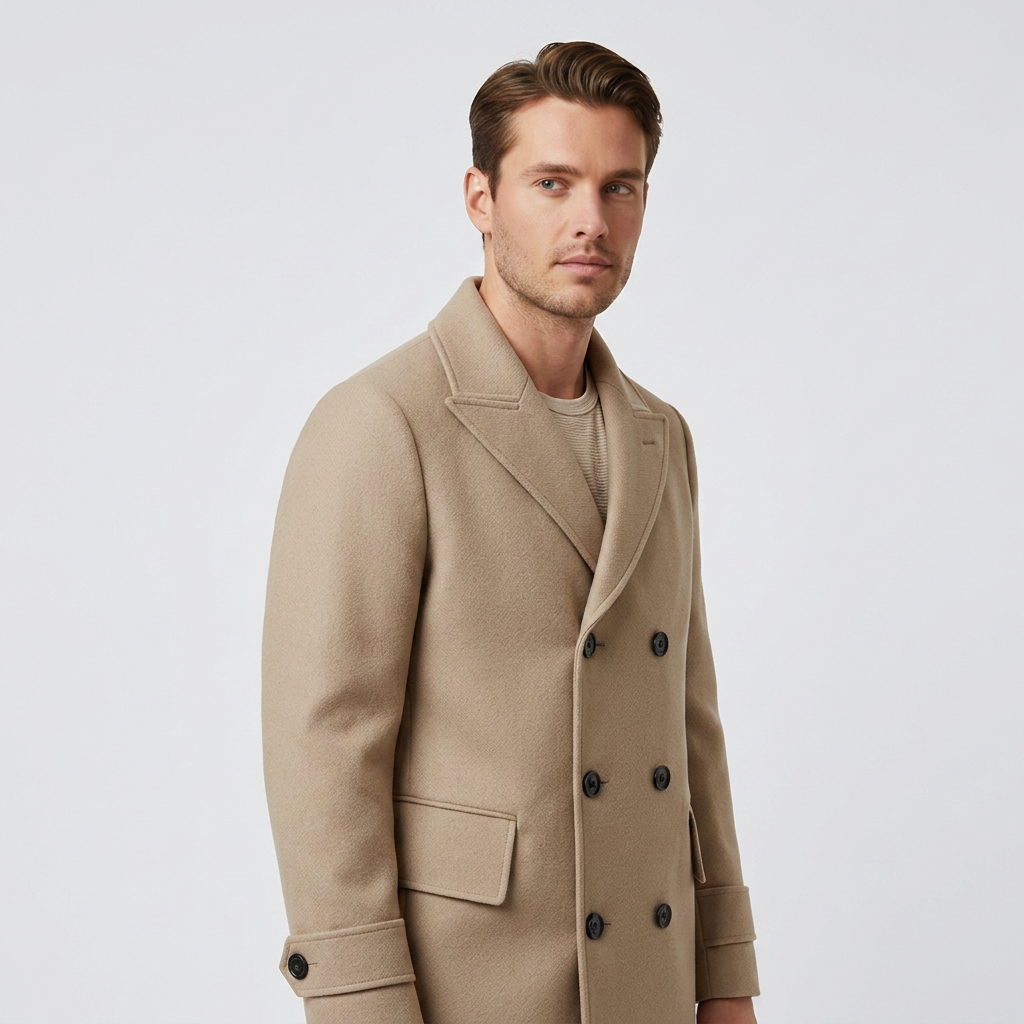 Camel Signature Peacoat