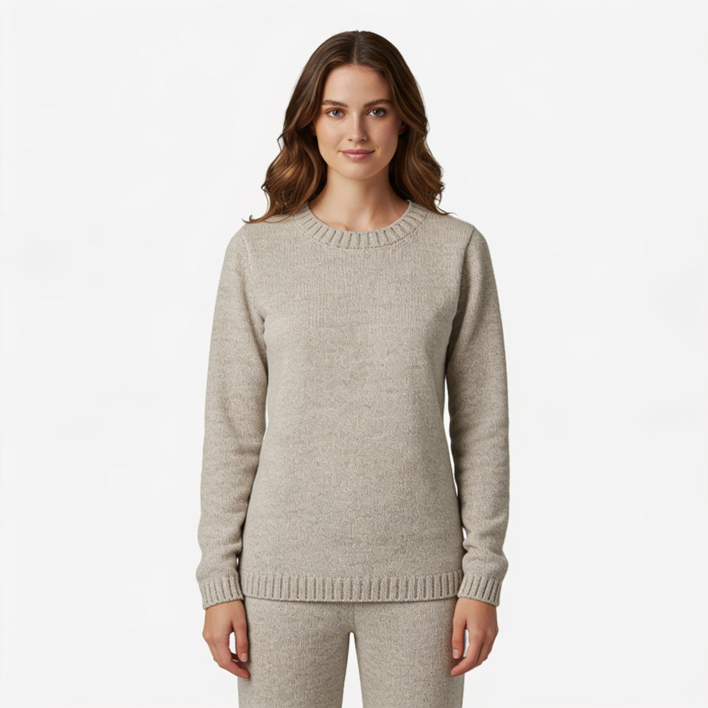 Heather Knit Pullover
