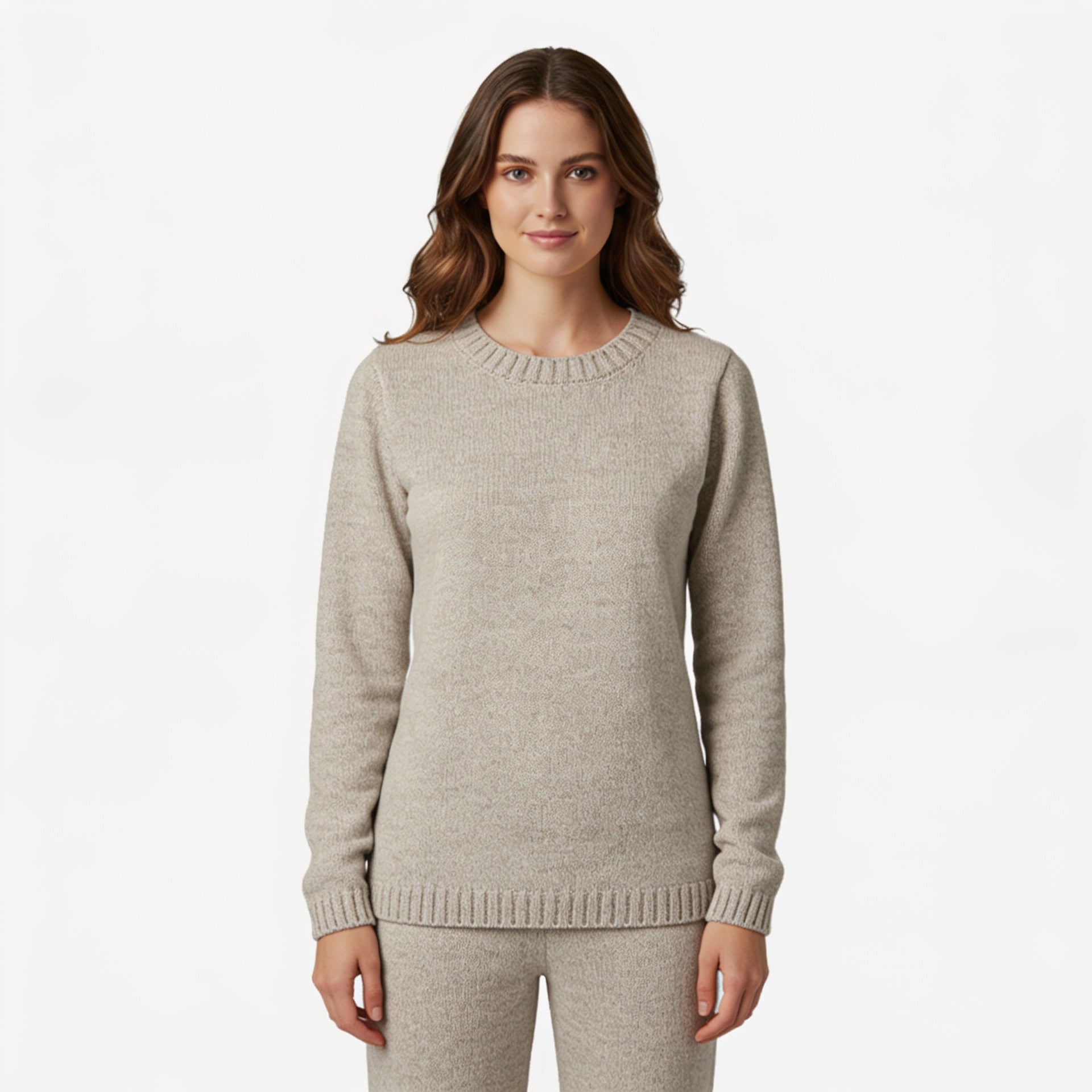 Heather Knit Pullover