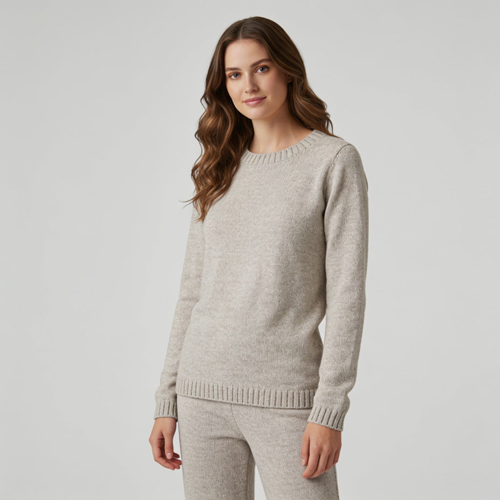 Heather Knit Pullover