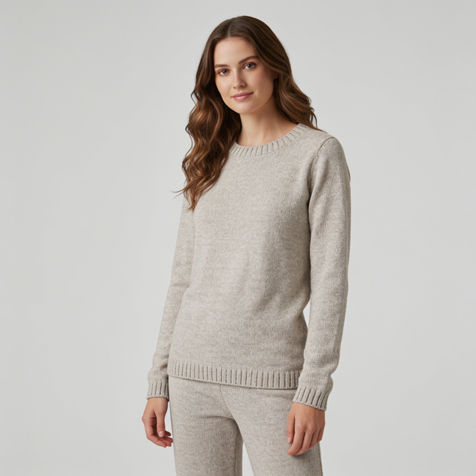 Heather Knit Pullover