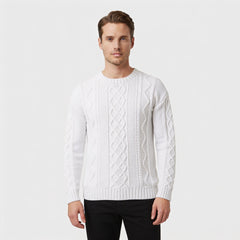 Heritage Cable Sweater – Snow White