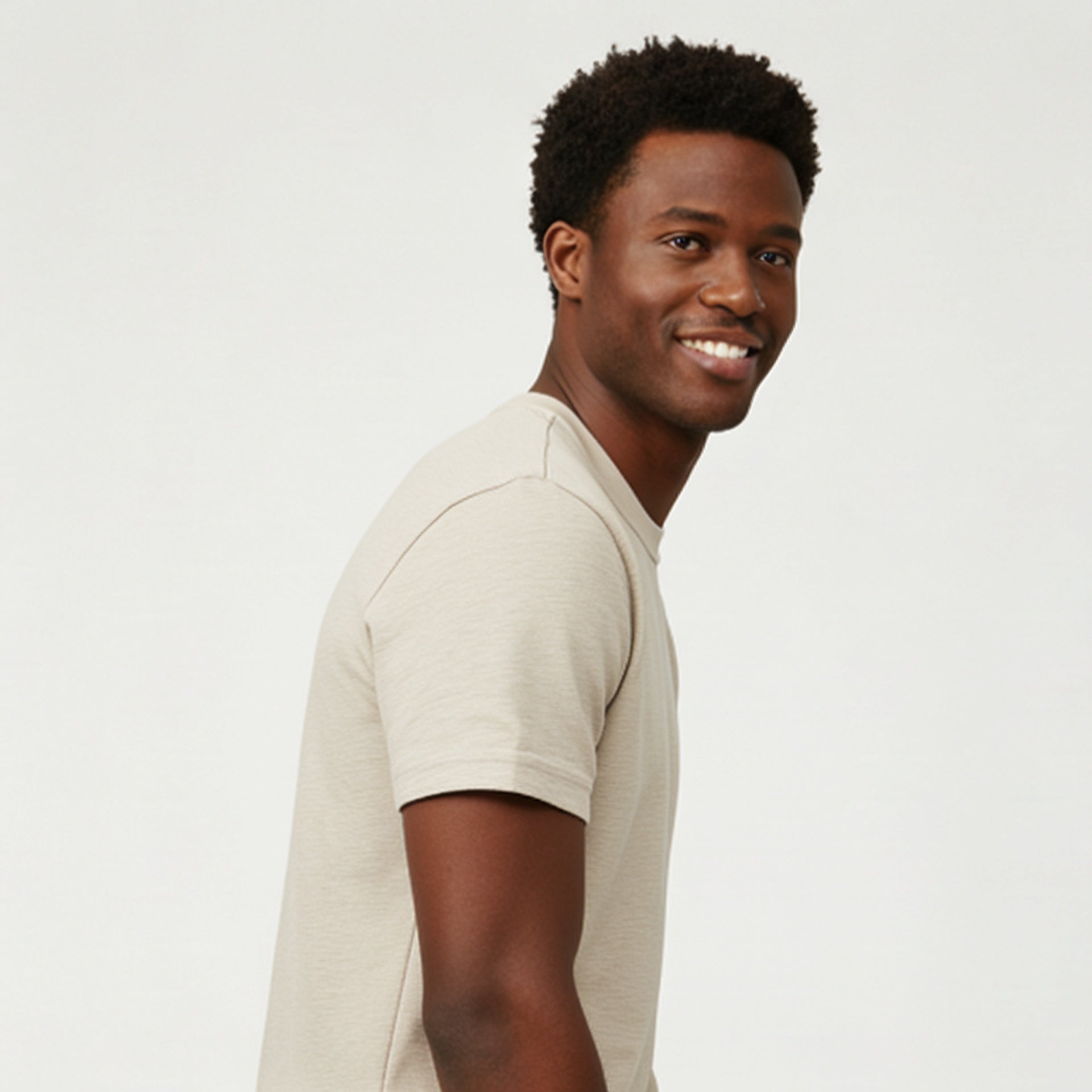 Natural Cream Casual Tee