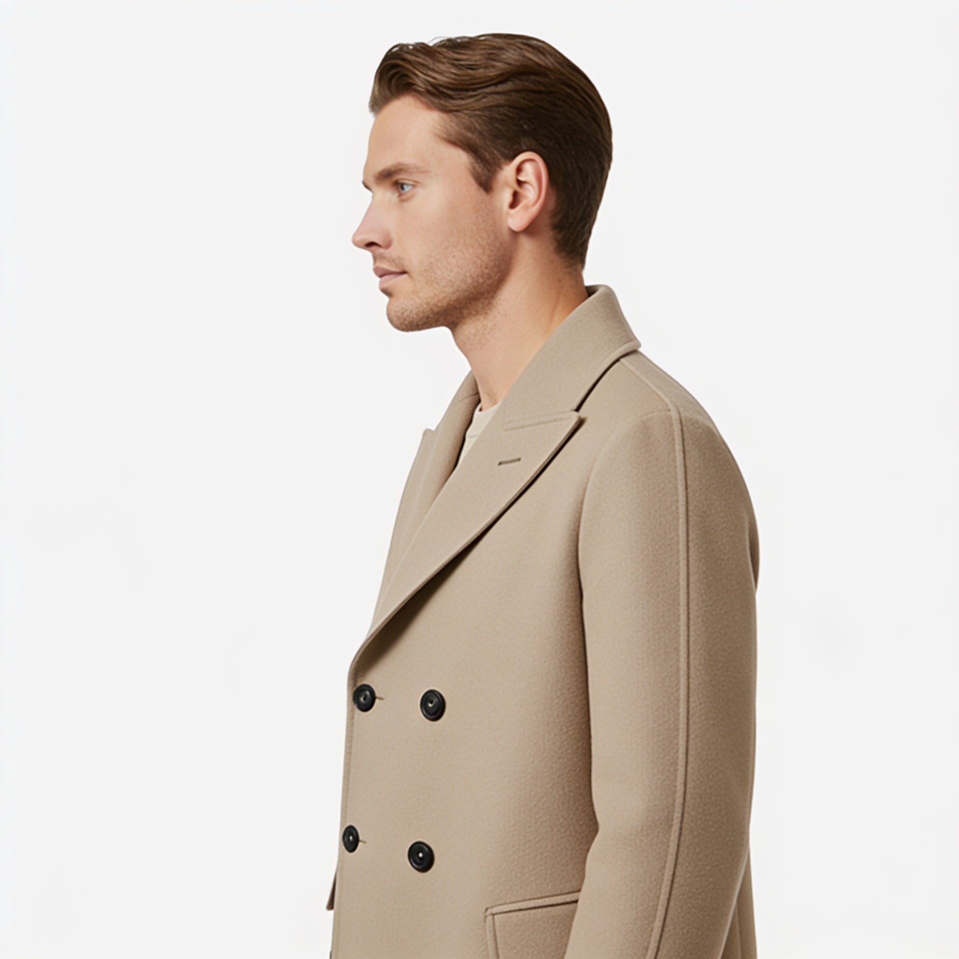 Camel Signature Peacoat