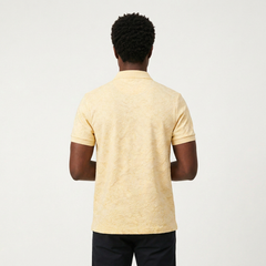Butter Yellow Textured Polo Shirt