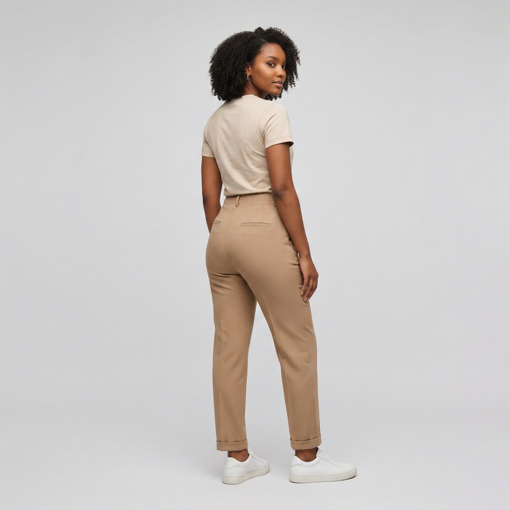 Sand Tapered Trousers