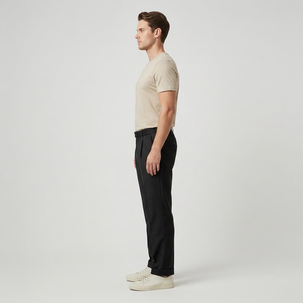 Noir Pleated Trousers
