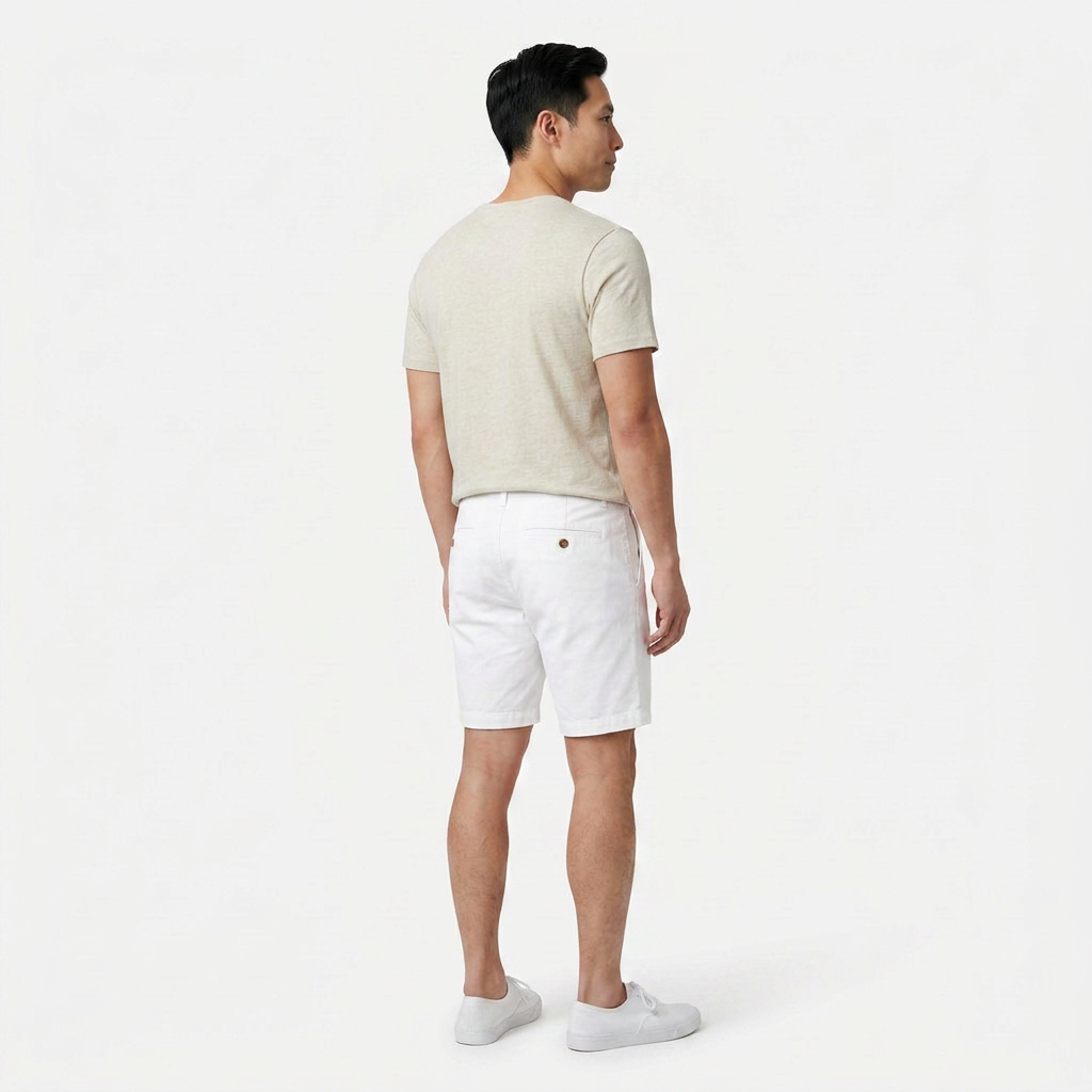 White Chino Shorts