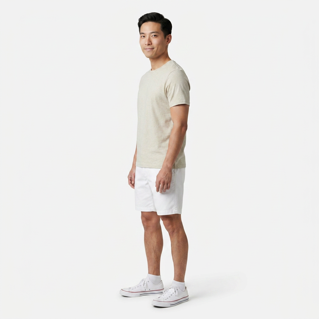 White Chino Shorts