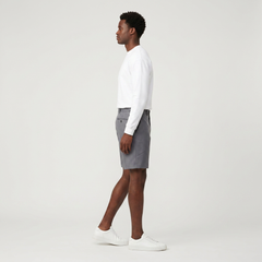 Silver Grey Tailored Shorts