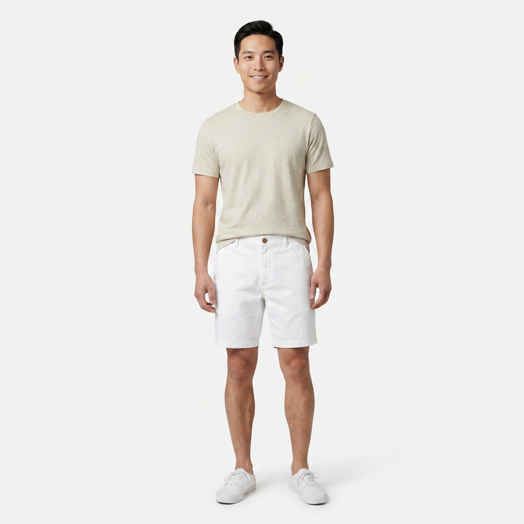 White Chino Shorts