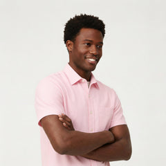 Blush Oxford Short Sleeve Shirt