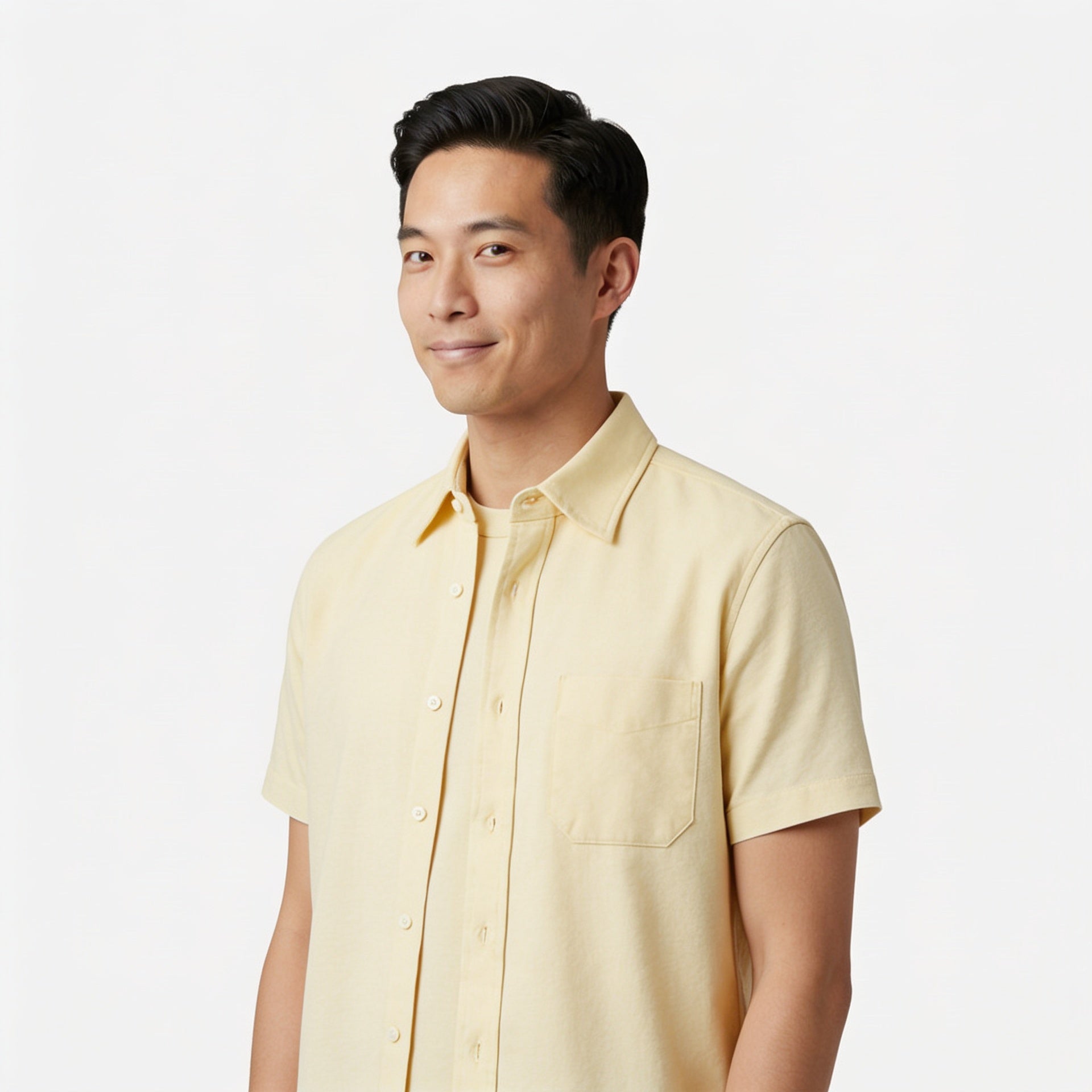 Buttercream Oxford Short Sleeve Shirt