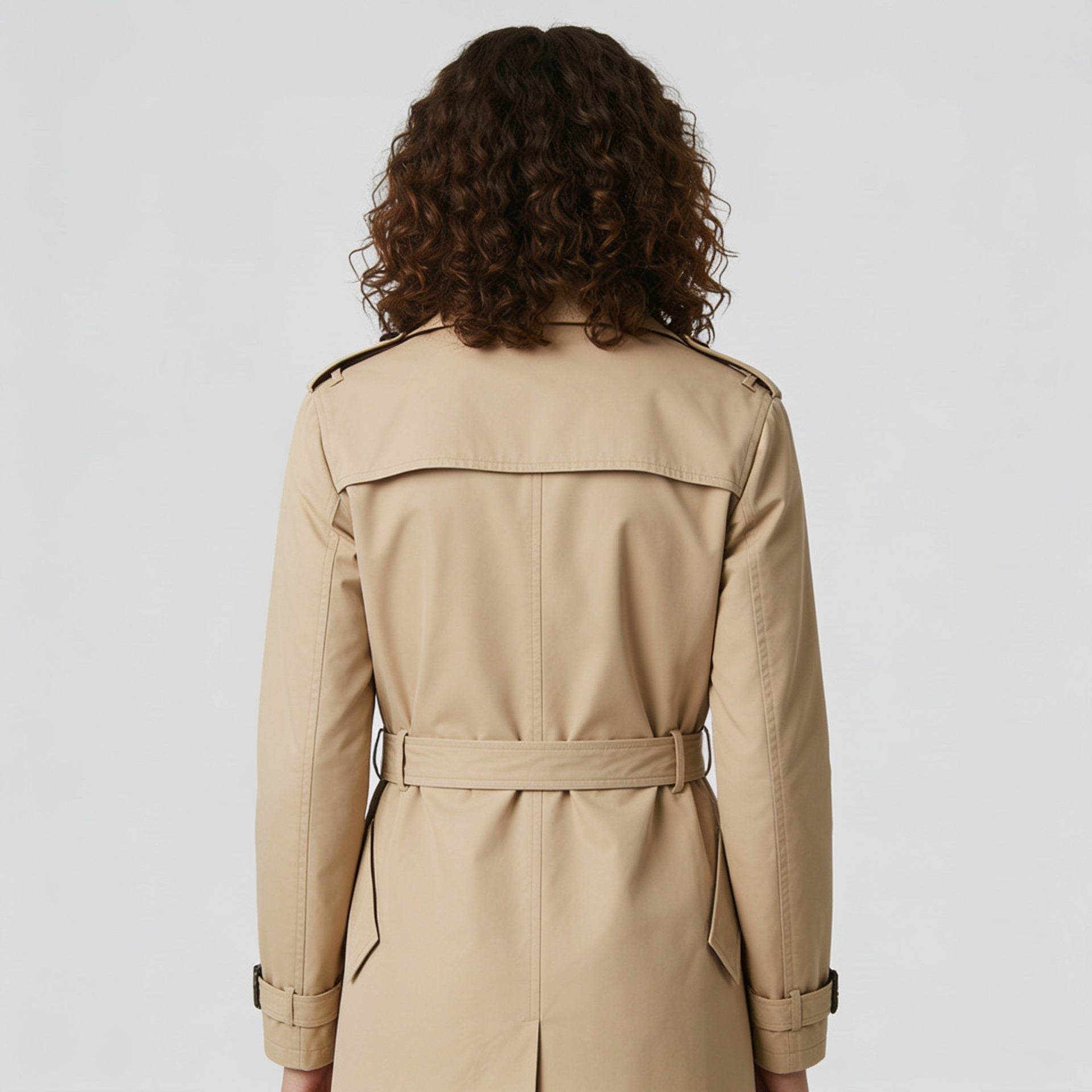 Sandstone Belted Trench Coat