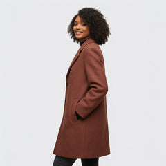 Chestnut Wool Overcoat
