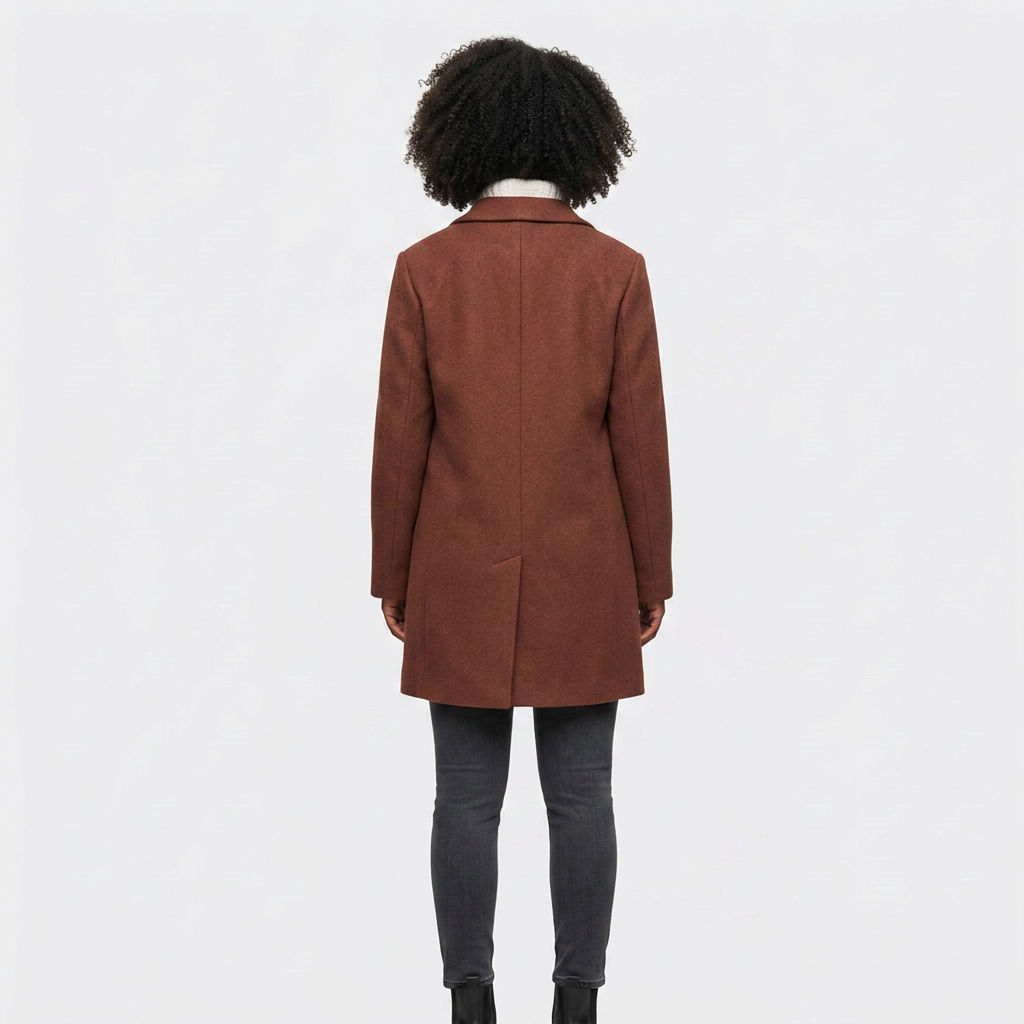 Chestnut Wool Overcoat