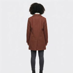 Chestnut Wool Overcoat