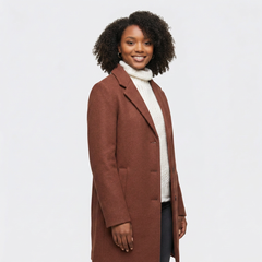 Chestnut Wool Overcoat