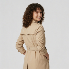 Sandstone Belted Trench Coat