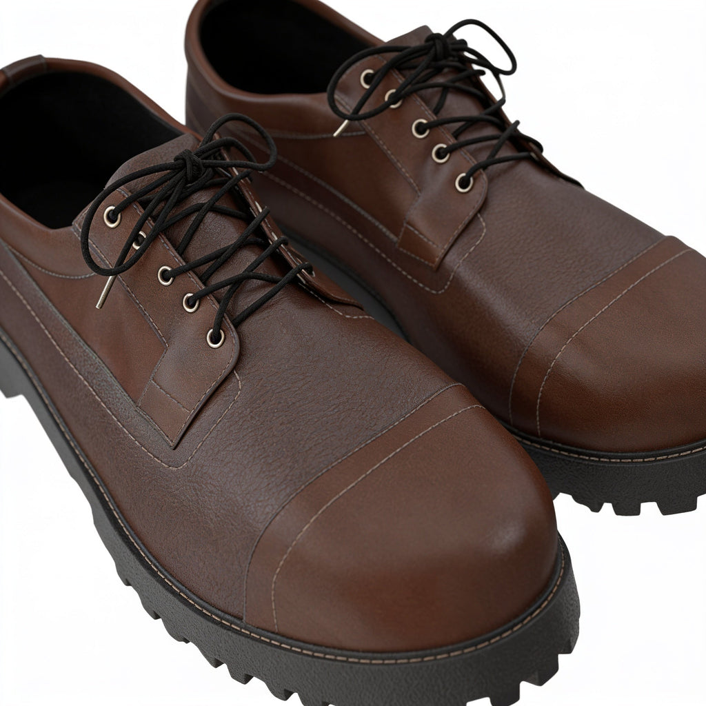 Chestnut Leather Derby Sneaker