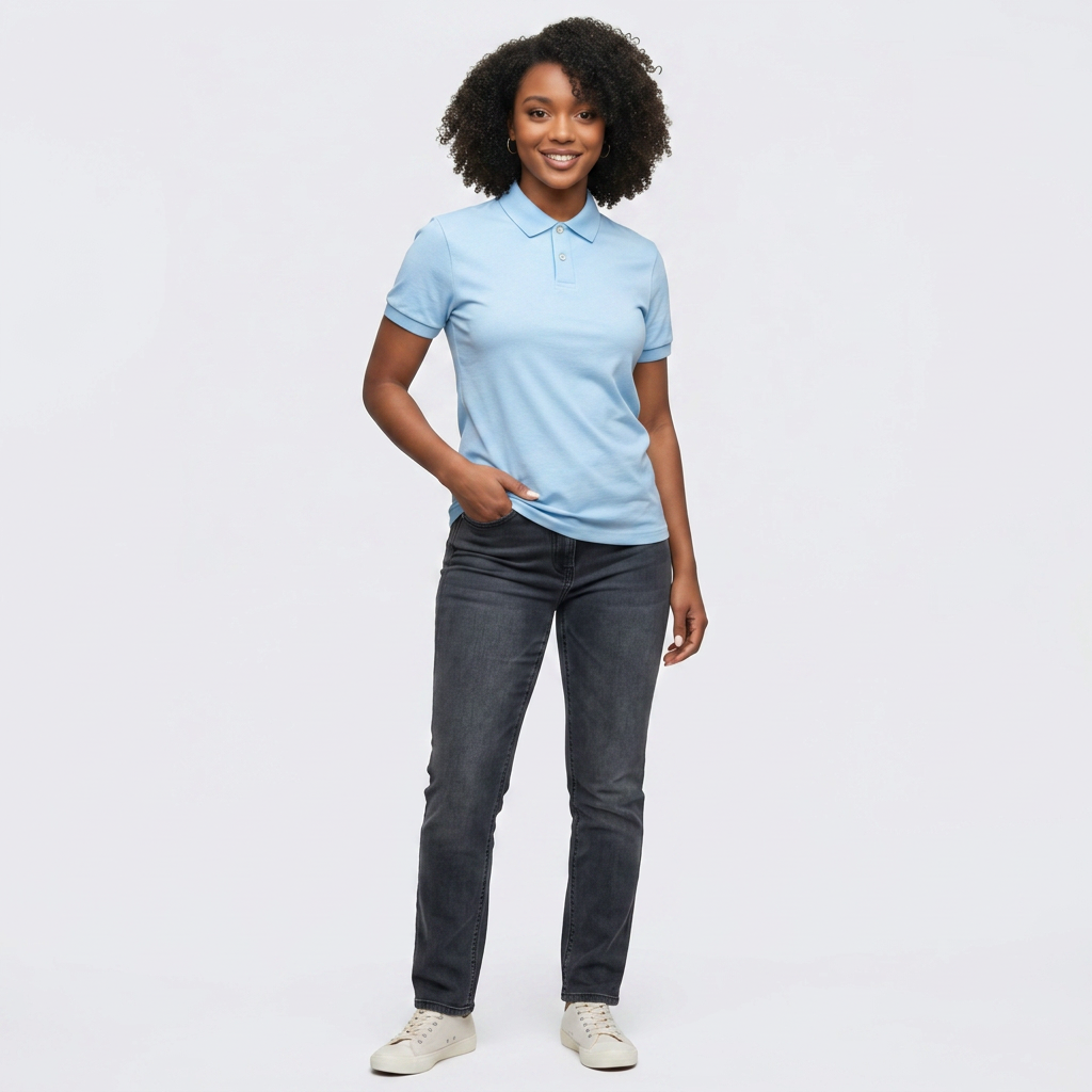 Sky Blue Women's Polo Shirt