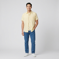 Buttercream Oxford Short Sleeve Shirt
