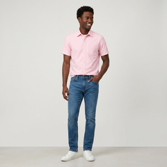 Blush Oxford Short Sleeve Shirt
