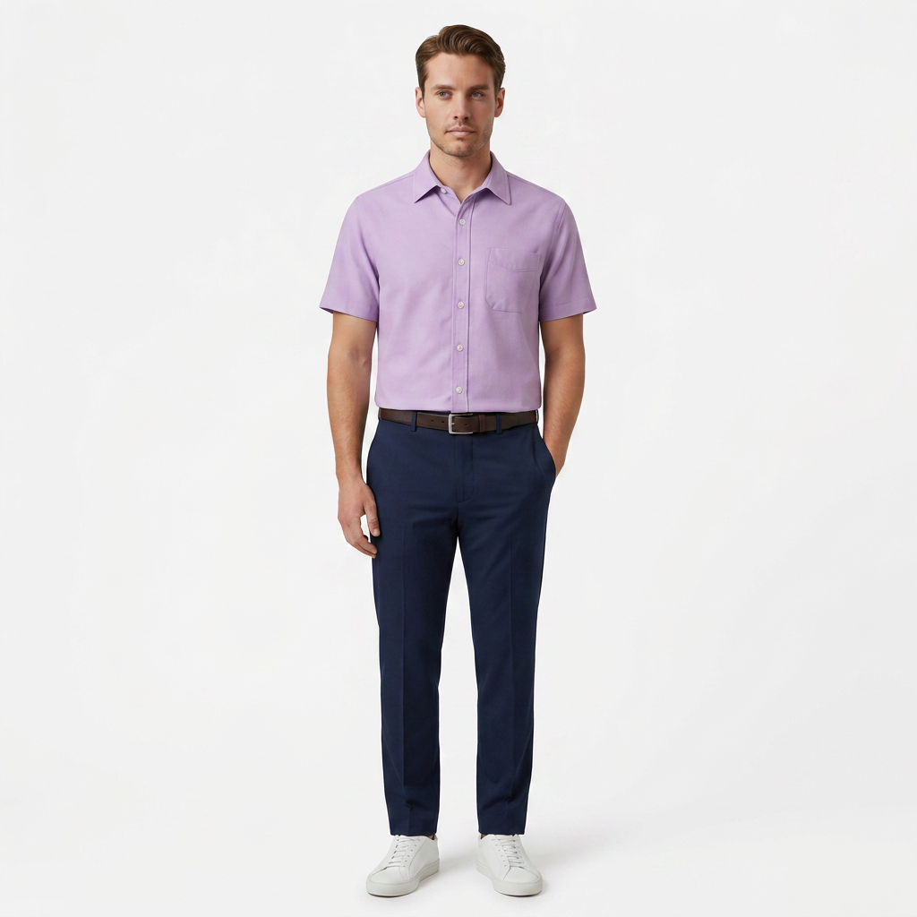 Lavender Mist Oxford Shirt