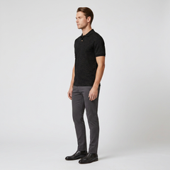 Midnight Jacquard Polo Shirt