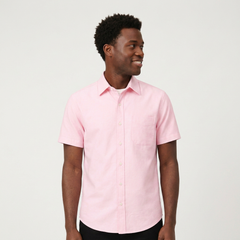 Blush Oxford Short Sleeve Shirt