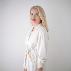 Ivory Grace Belted Blouse
