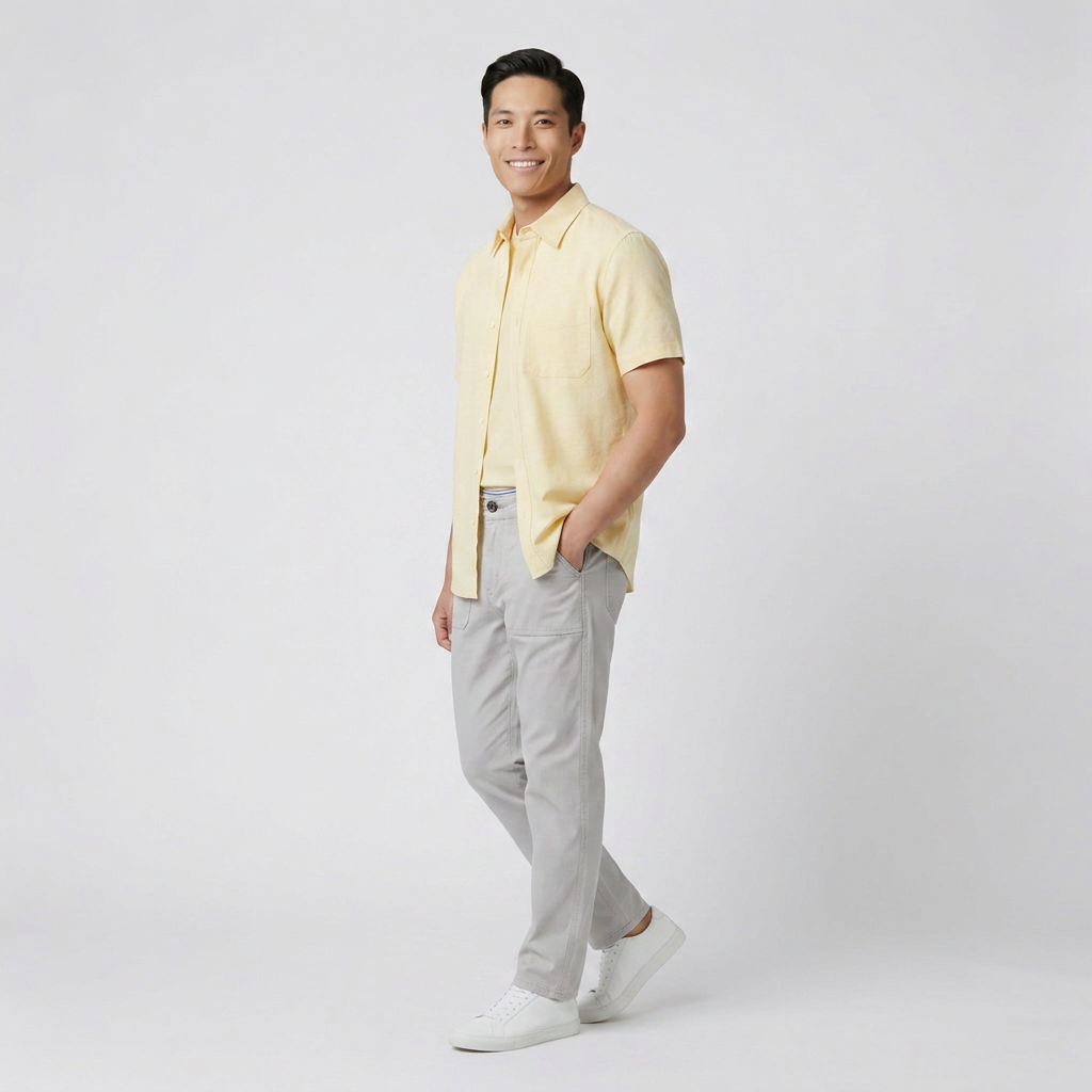 Essential Comfort Chinos – Mist Grey