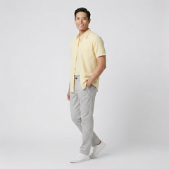 Essential Comfort Chinos – Mist Grey