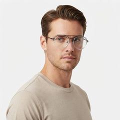 Silver Round Optical Frame