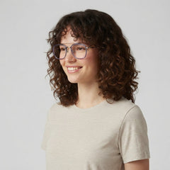 Silver Round Aviator Optical Frame