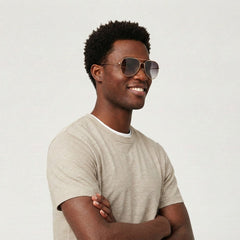Gold Classic Aviator Sunglasses